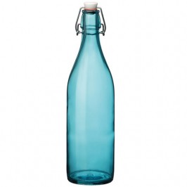 Glasflaska Giara 1 liter Blå