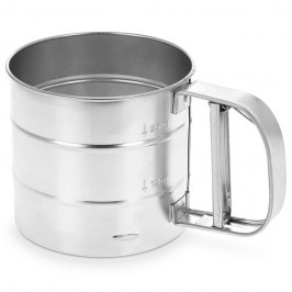 Mjöl- och strösikt i rostfritt stål