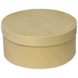 Spånask Rund med lock 14 cm
