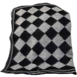 Ullfilt Persnäs Svart-Grå 180x130 cm